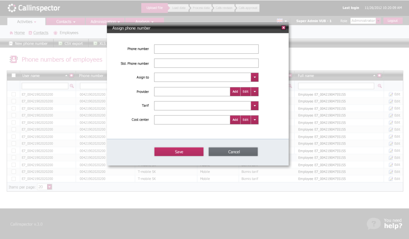 Callinspector screenshot 2