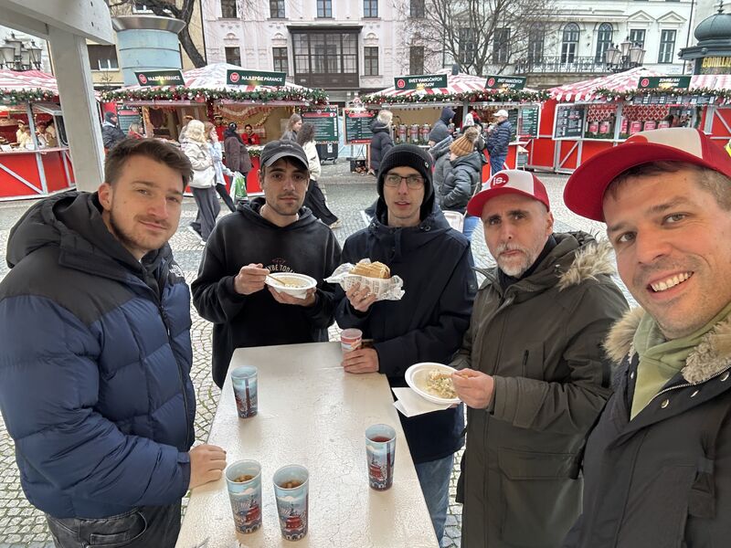 instarea team at Bratislava Christmas market 2025